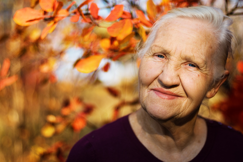 Autumn Elderly Woman