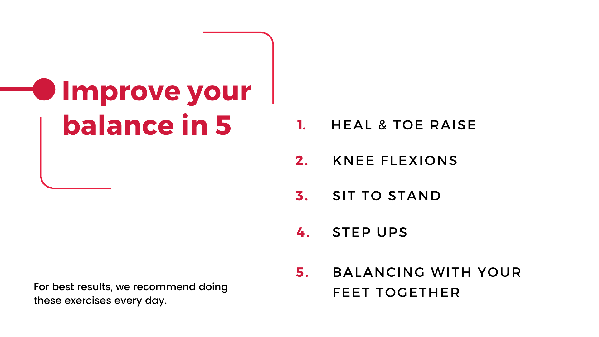 Improve your balance with 5 simple & effective exercises The Physio Co