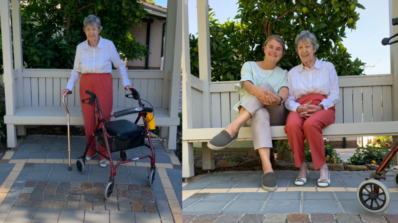 SENIORS SMASHING GOALS: Solid bond helps Bette to smash her exercise goal