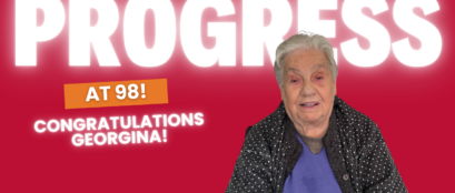 Celebrating Georginas Incredible Progress At 98