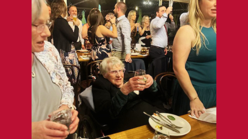 Gwen’s story: A toast to family, love and achieving goals at 99